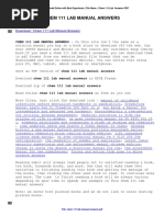 Chem 111 Lab Manual Answers