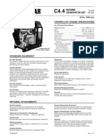 Caterpillar Engine Specifications: Marine Generator Set