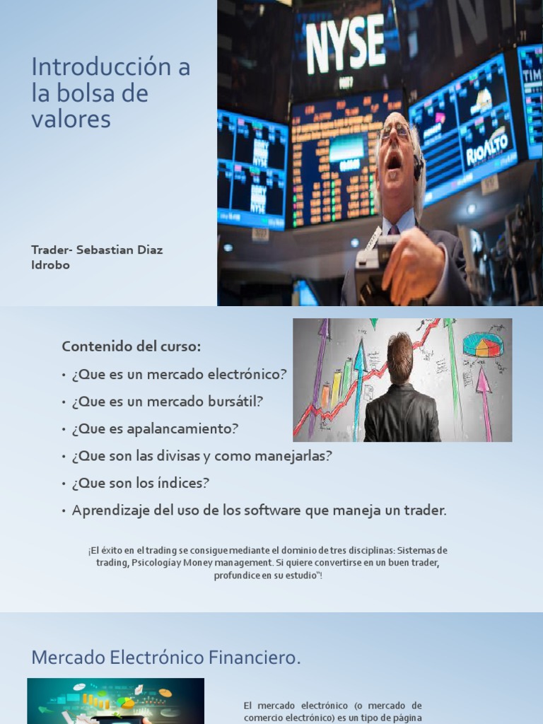 Introducción A La Bolsa de Valores | PDF | Bolsa | Mercado de divisas