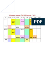 Schedule SemV VII Fall20100 S