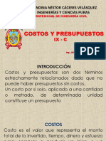 COSTOS Y PRESUPUESTO