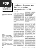 Um banco de dados para fins de marketing