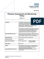 Physical Assessment and Monitoring Policy Summary