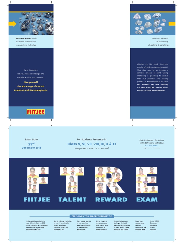 FIITJEE Talent Reward Exam 2018 | PDF | Google Play | Chemistry