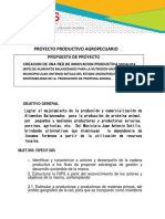 Proyecto Productivo Agropecuario Municipio Sotillo