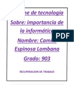 Informe de TECNOLOGIA