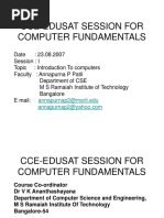 Cce-Edusat Session For Computer Fundamentals