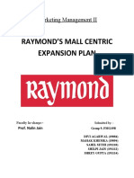 Raymond'S Mall Centric Expansion Plan: Marketing Management II