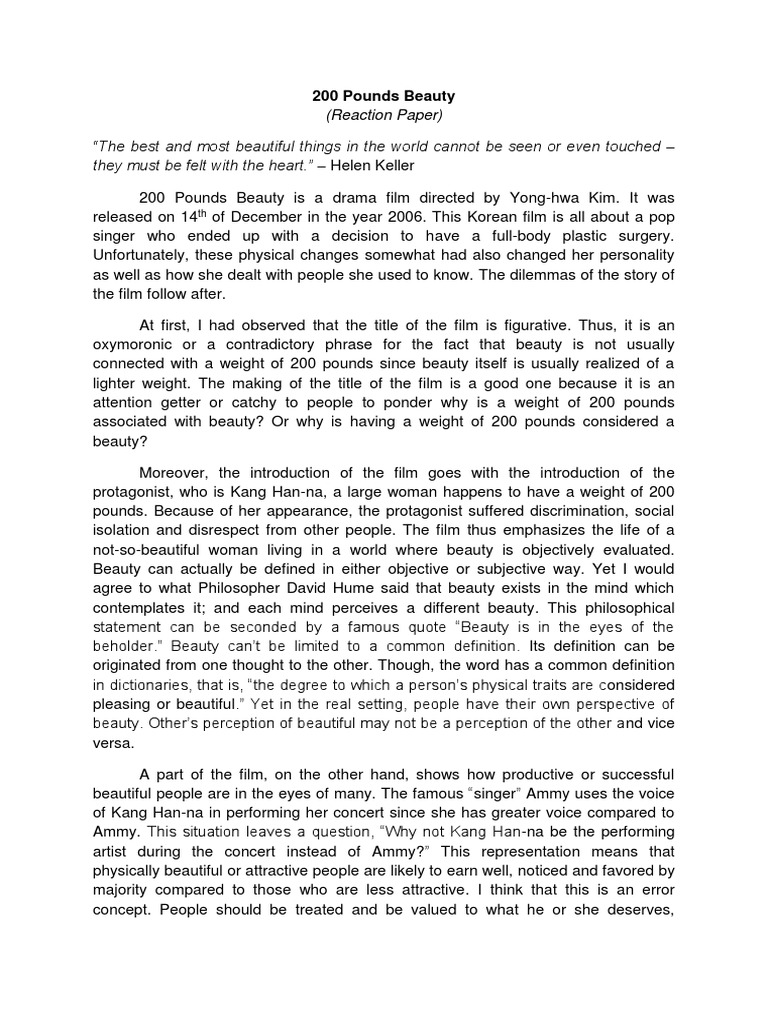 200 Pounds Beauty PDF Beauty Body Image