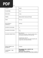 Sample Lesson Plan Y1