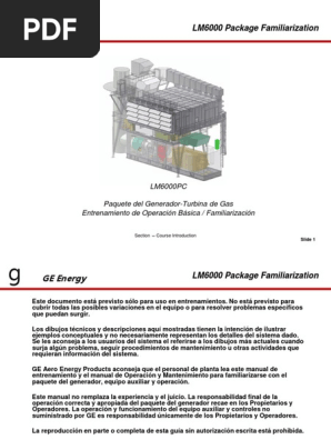 Generador De Turbina De Gas Avanzado Conjunto Turbinas Vapor | PDF