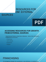Accessing Resources For Growth From External Sources