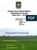 Kab Purworejo Situasi Malaria 2011-2016