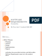 Software Requirements: Presented By: Ms. Terry Ann C. Cayabyab, MAM, MIT