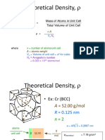 Theoretical Density,: Cell Unit of Total Cell Unit in Atoms of Mass