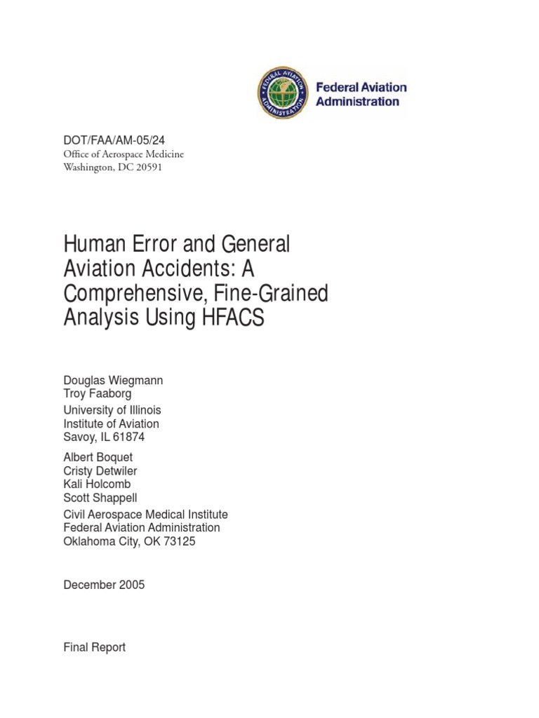 A Comprehensive Analysis of Human Error Causal Factors in General ...