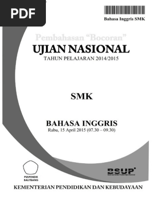 Pembahasan Bocoran Soal Un Bahasa Inggris Smk 2015 By Pak Anang