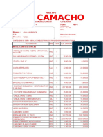 Cotizacion Tunja POR UNIDAD MATERIALES PARA COLOCAR PRECIOS