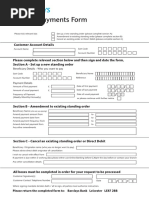 Regular Payments Form Barclays