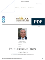 Obituary of Paul-Eugène Dion