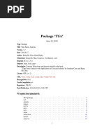 Package TSA': R Topics Documented