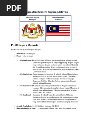 Lambang Negara Dan Bendera Negara Malaysia Pdf