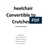 Wheelchair Convertible To Crutches: (A Research Proposal)