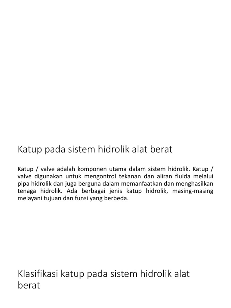 Klasifikasi Katup | PDF