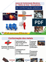 Processos de Conformação Mecânica e Metalúrgica