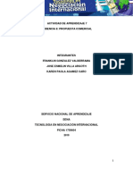 Actividad de Aprendizaje 7 Evidencia 8: Propuesta Comercial