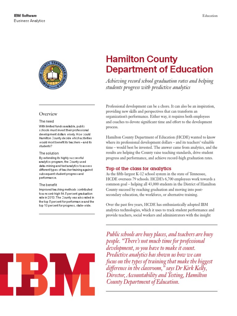 Hamilton County Department of Education Graduation Rates PDF PDF