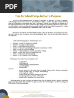 Tips For Identifying Author S Purpose: Facultad de Ciencias Sociales - Departamento de Lenguas y Cultura