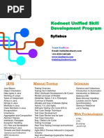 Kodnest Syllabus