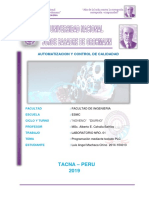 Tacna - Peru 2019: Automatizacion Y Control de Calidadad