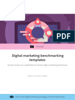 Benchmarking Templates For Digital Marketing Smart Insights PDF