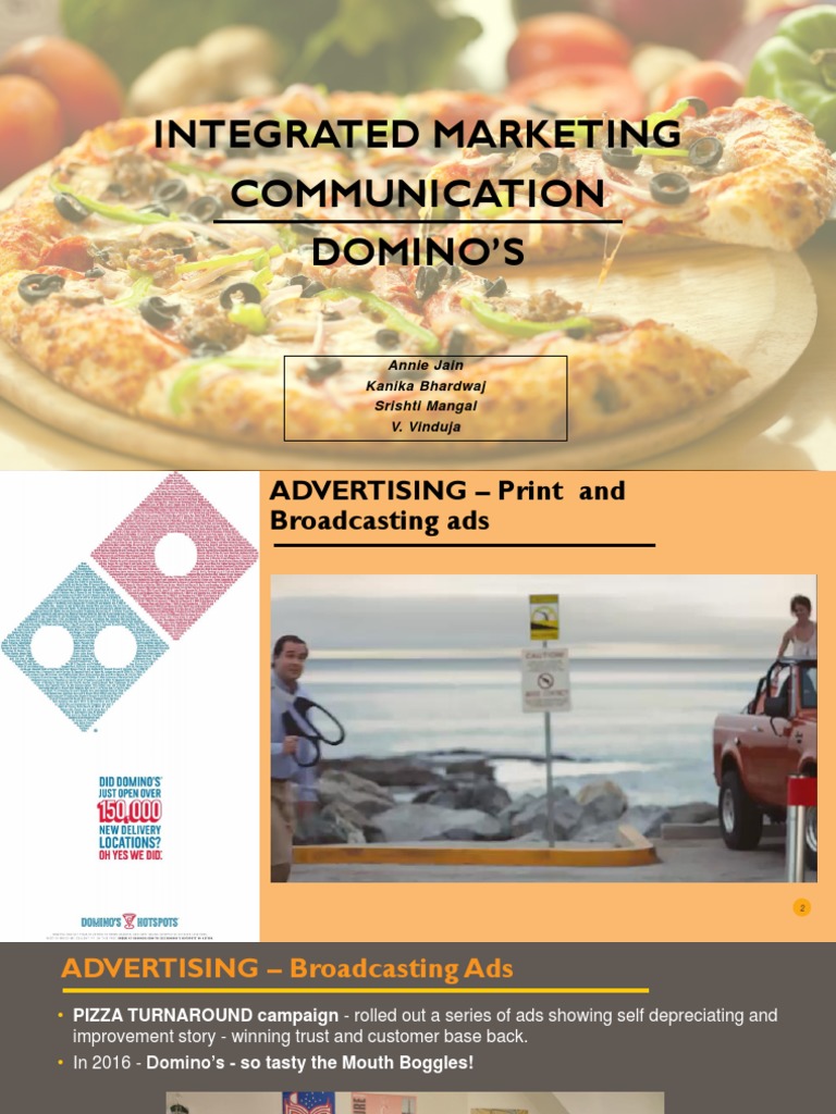 Domino's Integrated Marketing Strategies | PDF | Domino's Pizza ...
