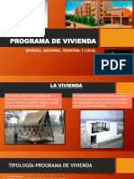 PROGRAMA DE VIVIENDA Taller 7