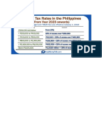 New Train Income Tax Table Year 2018 To 2022 and 2023 Onwards