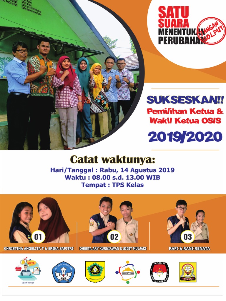 20+ Ide Contoh Poster Pemilihan Ketua Osis  Miss B Writes