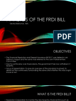 Analysis of The Frdi Bill: - Devika Sreekumar, 1501