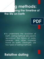 Dating Methods:: Establishing The Timeline of The Life On Earth