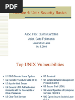 Lecture 4: Unix Security Basics: Asoc. Prof. Guntis Barzdins Asist. Girts Folkmanis