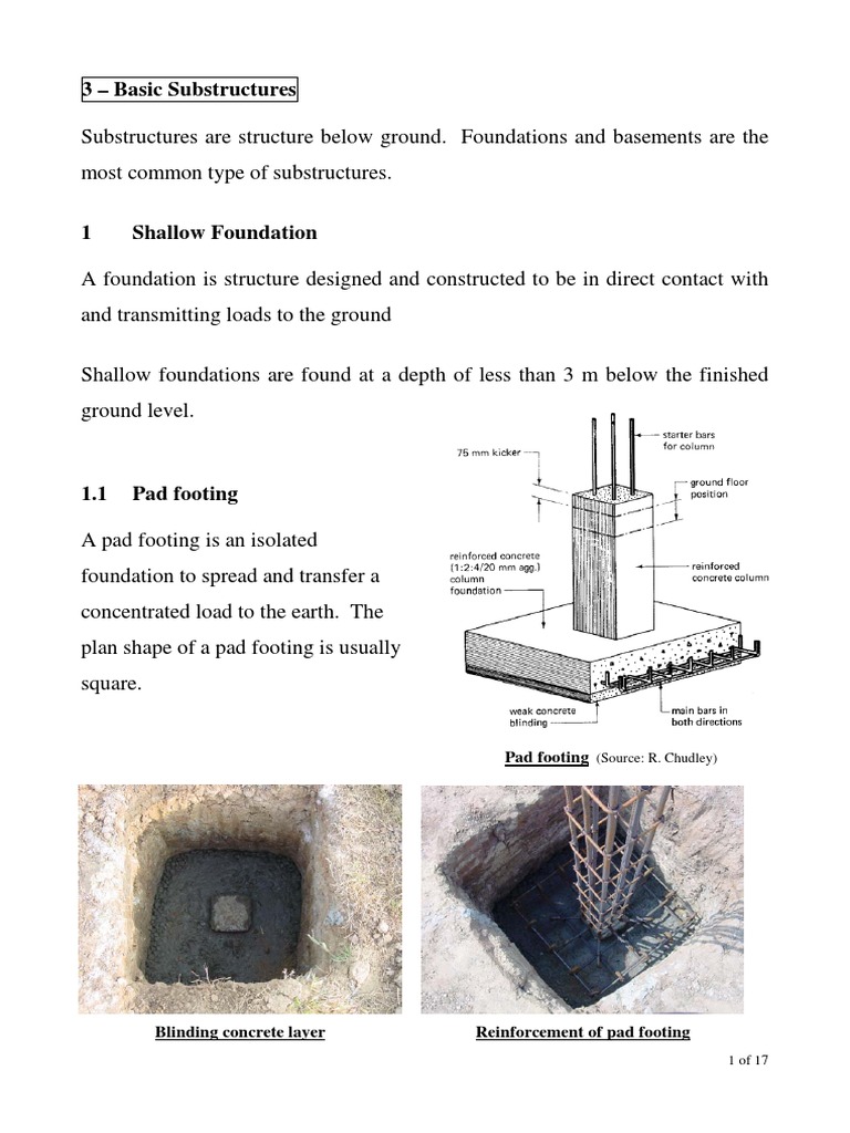 Blinding Concrete in Foundation Construction | PDF | Deep Foundation ...