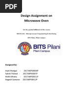 Design Assignment On Microwave Oven: Designed by