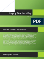 Teachers Day Presentation