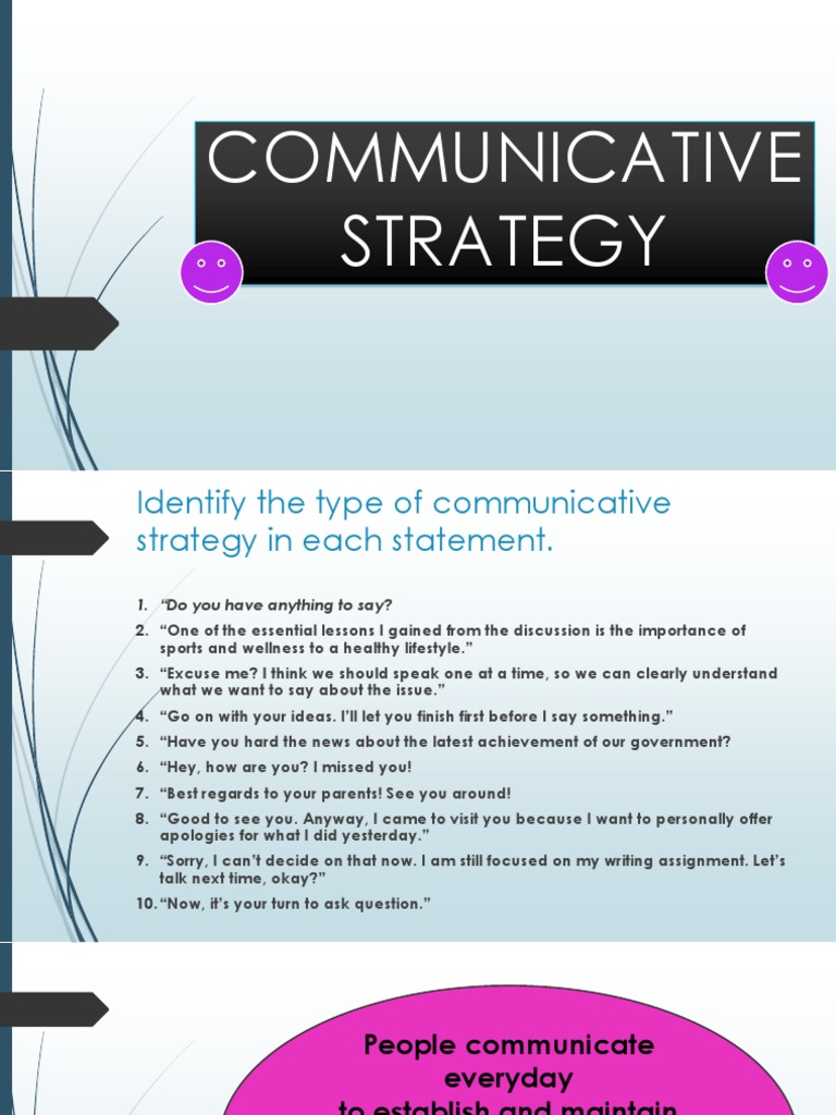 Communicative Strategies in Dialogue | PDF | Conversation | Human ...