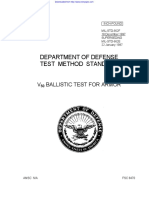 MIL-STD-662F Balistic Test For Armor