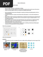 Handout - Nature of Mathematics