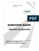 Question Bank Definite Integral