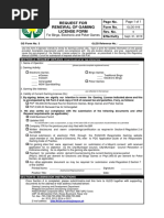 GS Form No 3 Request For Renewal of Gaming License Form